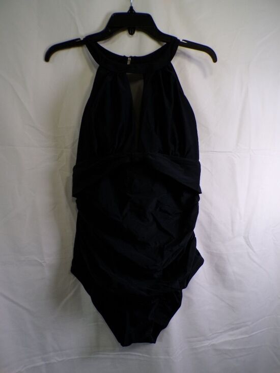 Unbranded Other - Women One Piece Halter Swimsuit XL Black 82% Polyamide 18% Elasthane